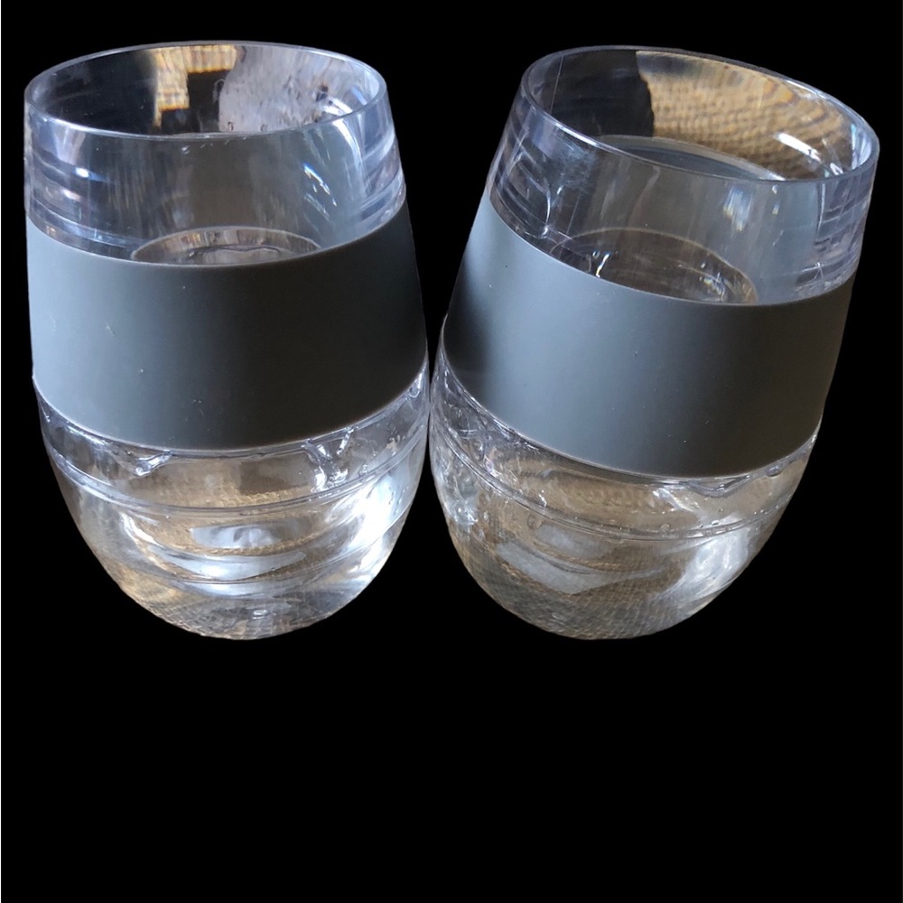 NWOT Freezer Gel Wine Tumblers by Host EUC Insulated BPA Free Set of 2 EUC